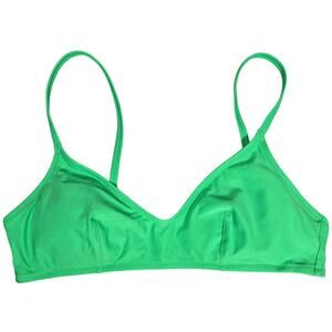 Aerie Scoop Bikini Top Green M‎ NWT